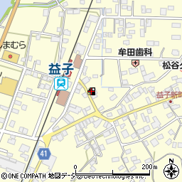 ＥＮＥＯＳ益子ＳＳ周辺の地図