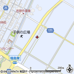 石川県能美市吉原町周辺の地図