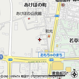 栃木県下都賀郡壬生町あけぼの町3周辺の地図