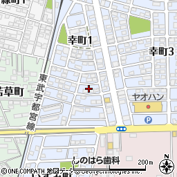 栃木県下都賀郡壬生町幸町1丁目8周辺の地図