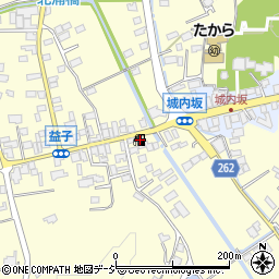 ＥＮＥＯＳ益子ＳＳ周辺の地図