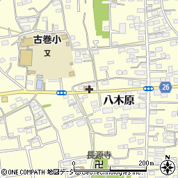 八木原郵便局前周辺の地図