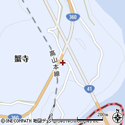 富山県富山市蟹寺125-2周辺の地図