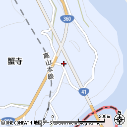 富山県富山市蟹寺132-1周辺の地図