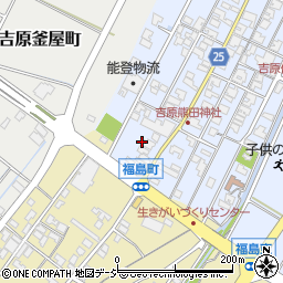 石川県能美市吉原町ワ周辺の地図