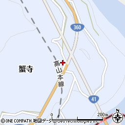 富山県富山市蟹寺187-4周辺の地図