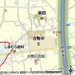 渋川市立古巻中学校周辺の地図
