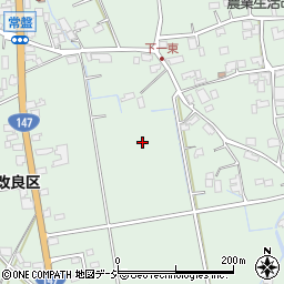 長野県大町市常盤下一周辺の地図