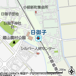 石川県白山市周辺の地図