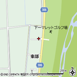 長野県大町市常盤東部周辺の地図