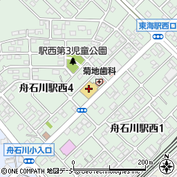 ダイソー茨城とうかい店周辺の地図