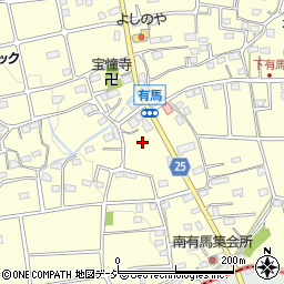 群馬県渋川市有馬周辺の地図