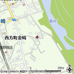 栃木県栃木市西方町金崎周辺の地図