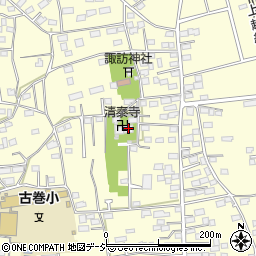清泰寺周辺の地図
