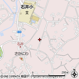 群馬県前橋市富士見町石井周辺の地図