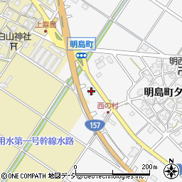 石川県白山市明島町西周辺の地図