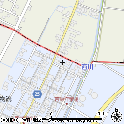 石川県能美市吉原町（ヲ）周辺の地図