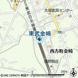栃木県栃木市周辺の地図