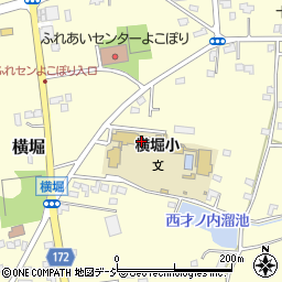 那珂市立横堀小学校周辺の地図