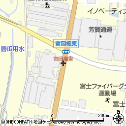 宮岡橋東周辺の地図