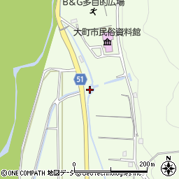 町川発電所周辺の地図