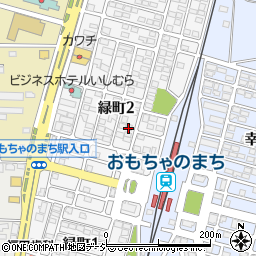 笹崎新聞店周辺の地図