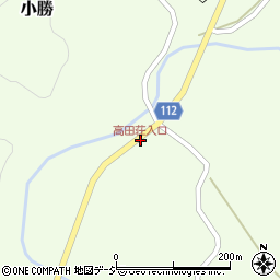 高田荘入口周辺の地図