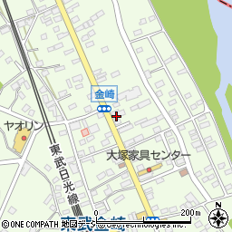 栃木県栃木市西方町金崎733周辺の地図