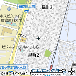 栃木県下都賀郡壬生町緑町周辺の地図
