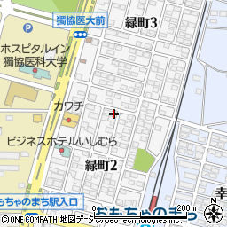 栃木県壬生町（下都賀郡）緑町周辺の地図