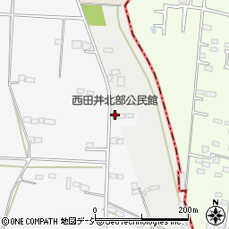 西田井北部公民館周辺の地図