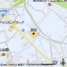 西友上山田店周辺の地図