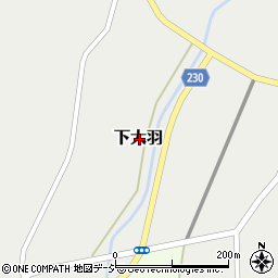 栃木県芳賀郡益子町下大羽周辺の地図