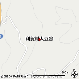 富山県南砺市利賀村大豆谷周辺の地図