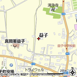 栃木県芳賀郡益子町益子周辺の地図
