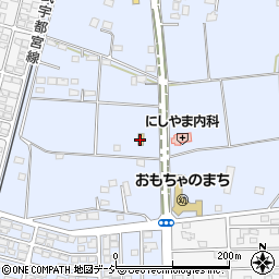 セブンイレブン壬生おもちゃのまち駅東店周辺の地図