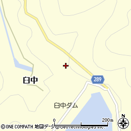 富山県南砺市臼中周辺の地図