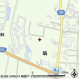 栃木県芳賀郡益子町塙周辺の地図