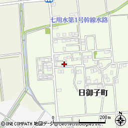 石川県白山市日御子町イ周辺の地図
