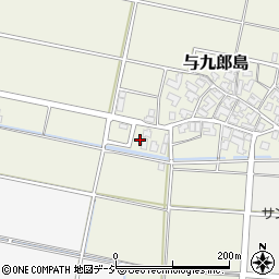 石川県川北町（能美郡）与九郎島（ル）周辺の地図