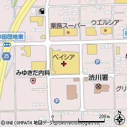 群馬銀行ベイシア渋川店 ＡＴＭ周辺の地図