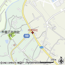 木曽神社周辺の地図