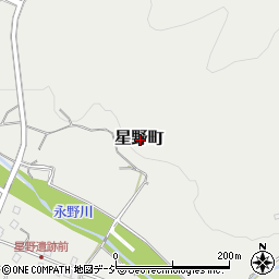 栃木県栃木市星野町周辺の地図