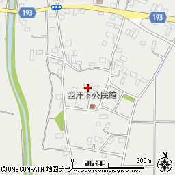 栃木県河内郡上三川町西汗747周辺の地図
