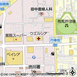 ウエルシア渋川行幸田店周辺の地図