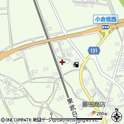 栃木県栃木市西方町金崎593周辺の地図