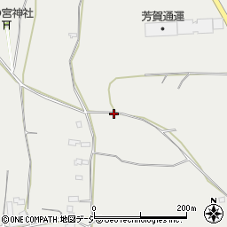 栃木県真岡市下籠谷209周辺の地図