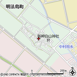 石川県白山市明法島町（甲）周辺の地図