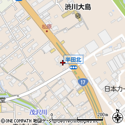 ＥＮＥＯＳ１７号線渋川インターＳＳ周辺の地図