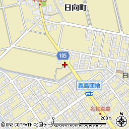 石川県白山市日向町ヘ周辺の地図